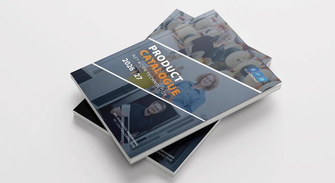 EFB-Elektronik Ürün Kataloğu 2026 bir yığın halinde